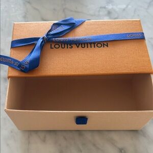 Louis Vuitton Orange Box with Blue Ribbon